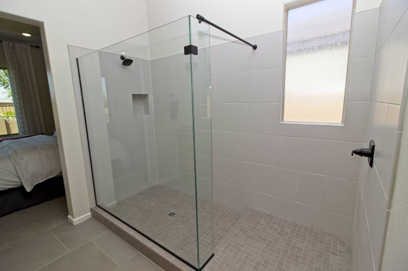 Shower with Built-in Shelves